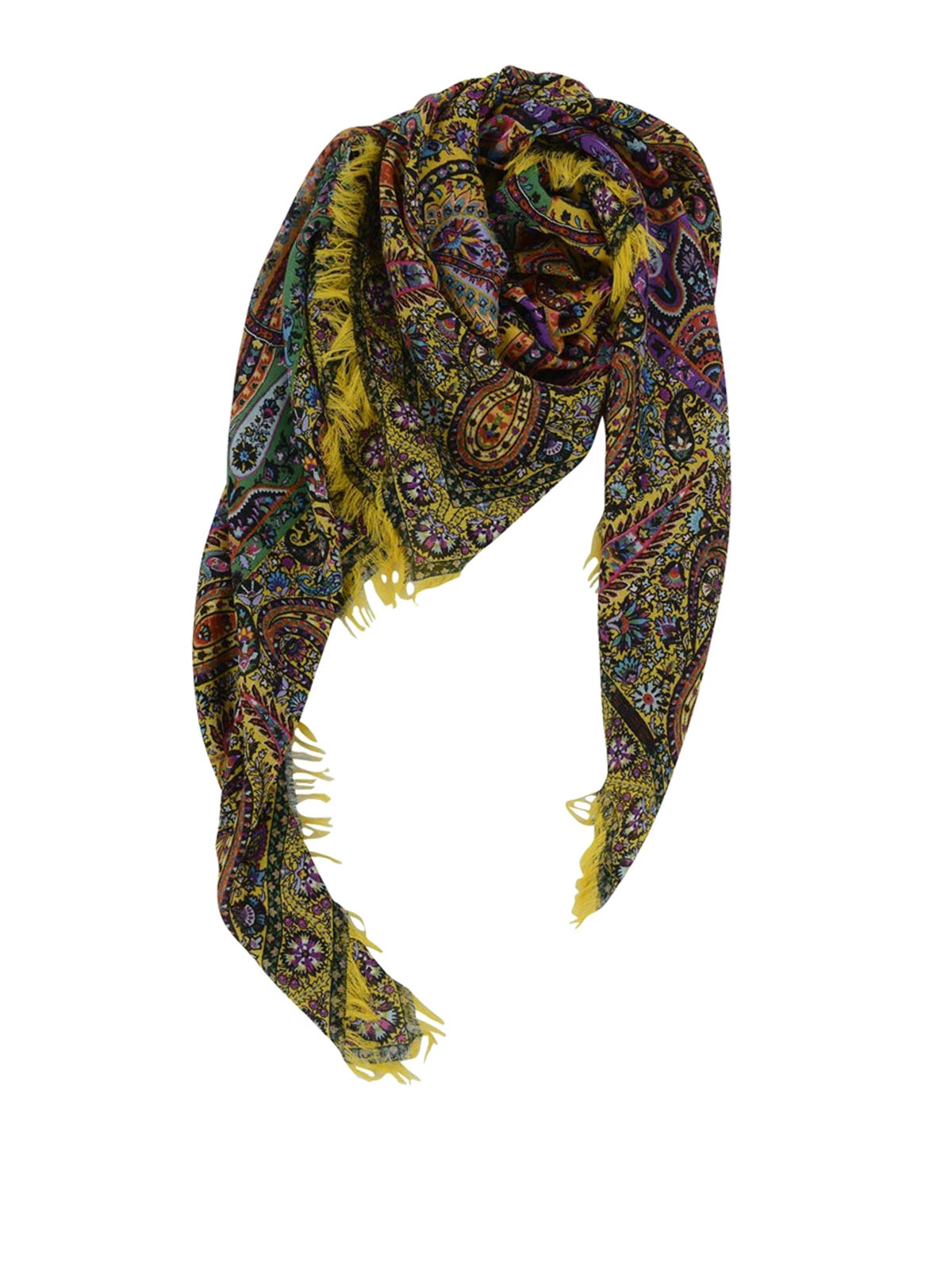 スカーフ ETRO SS24 SCARF WITH PRINT (WAXA0006_AV325X0870) ETRO 並行輸入品 エトロ スカーフ シルク マルチカラー Scarf