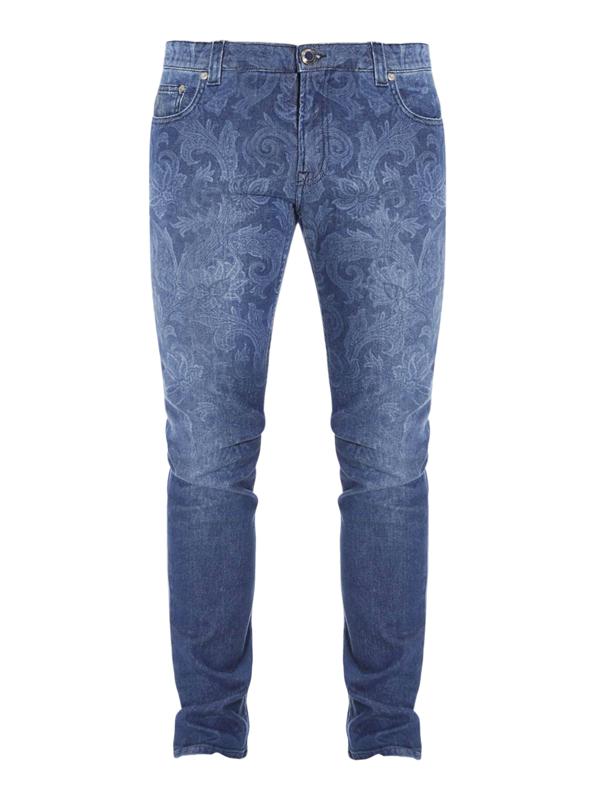 Etro Paisley print stretch jeans - Blue - Men | 1P4869727