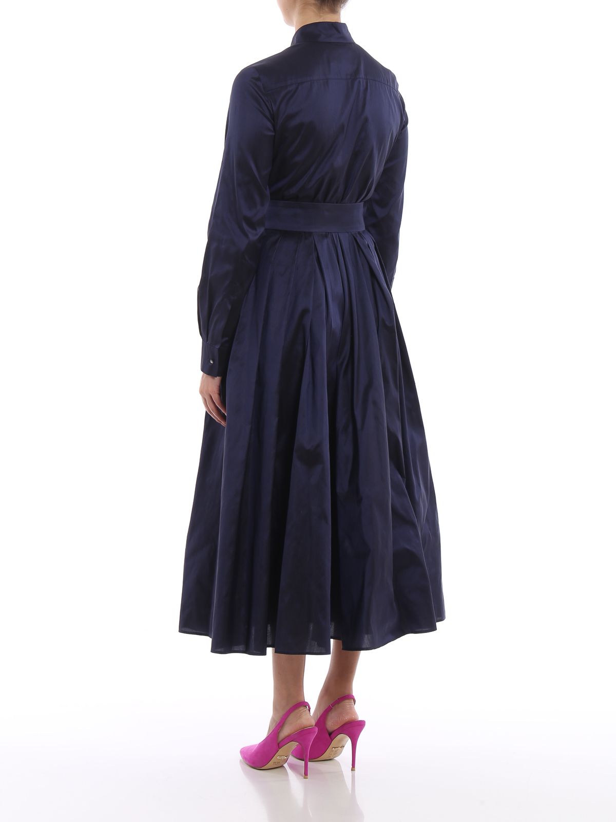 【送料&関税込】Max Mara Studio Dresses Clear Blue MAX MARA STUDIO | Navy Women's Long Dress | YOOX