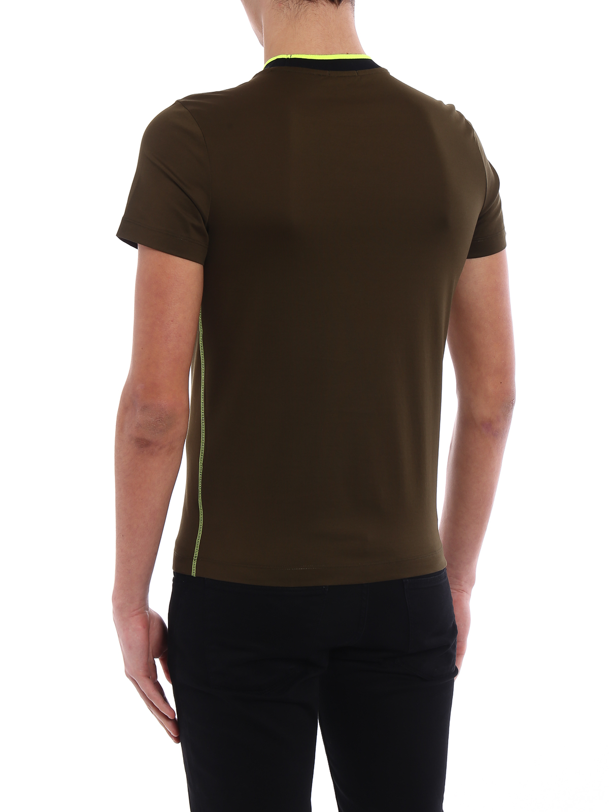Moncler Tシャツ - ダークグリーン|D09180308008390Y829