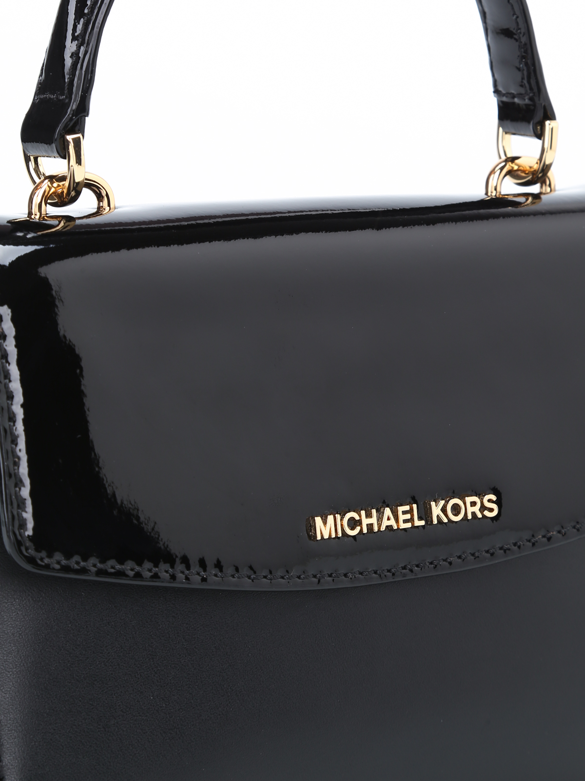 Michael Kors Silver Leather Small Ava Top Handle Bag Michael Kors