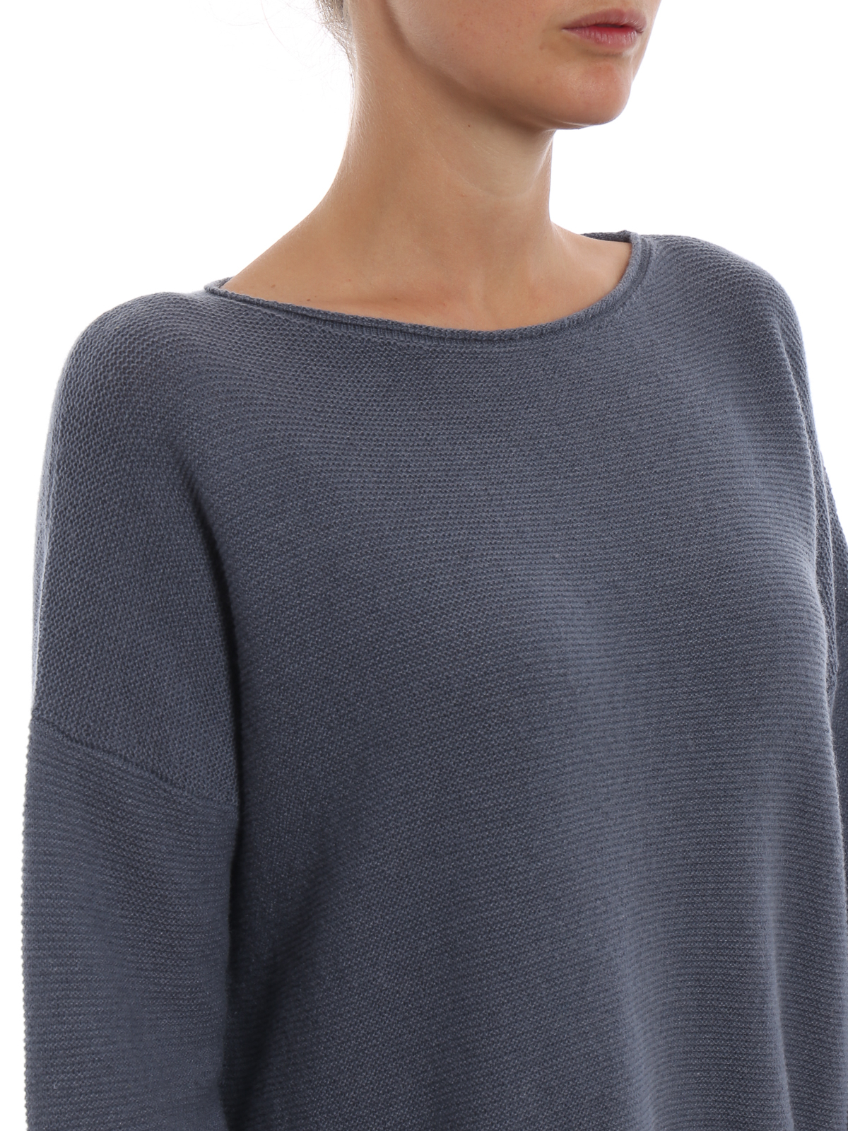 Boat necks Fabiana Filippi - Vintage denim cashmere and silk blend