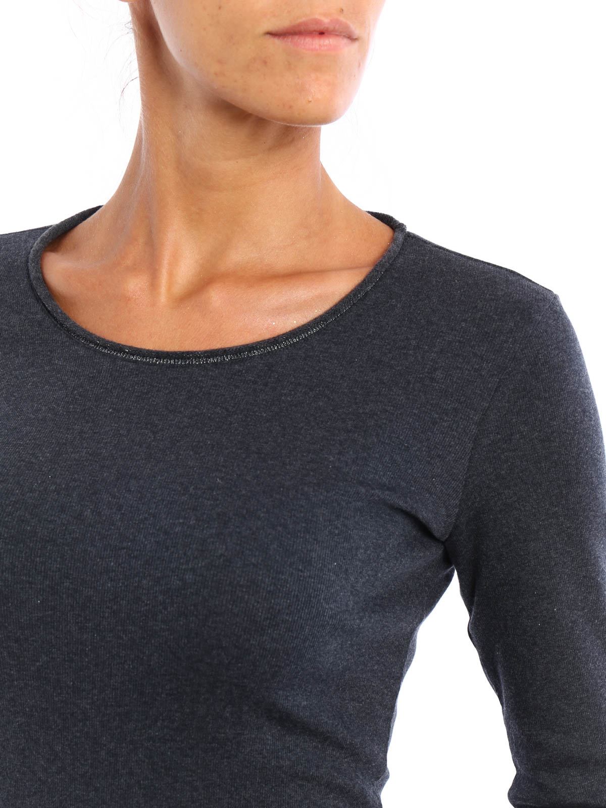 Camiseta gris oscuro cheap mujer