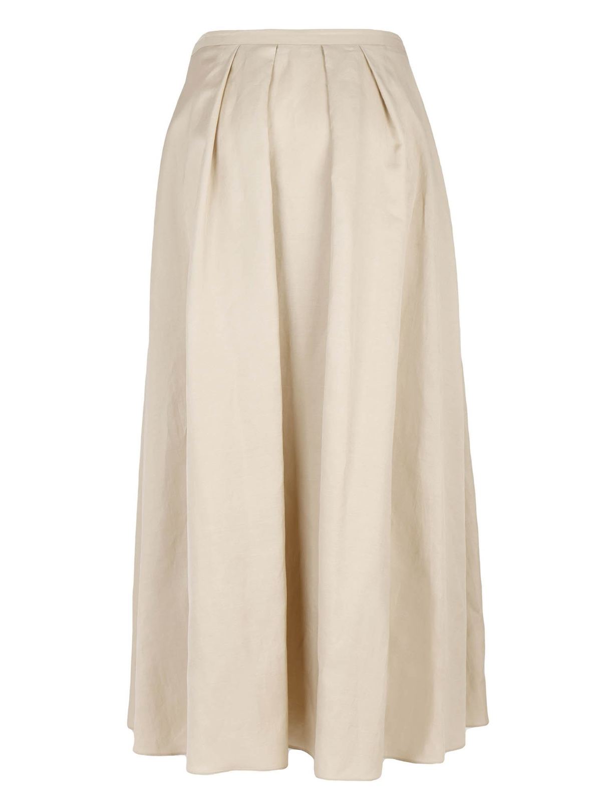 Fabiana Filippi Pleated skirt in beige - Beige