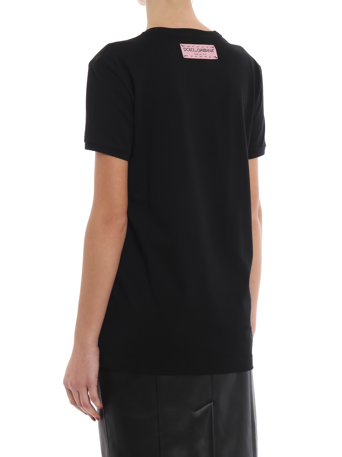 Dolce & Gabbana フラワーレース Tシャツ ブラック レース Dolce & Gabbana(ドルチェ&ガッバーナ) Tシャツ