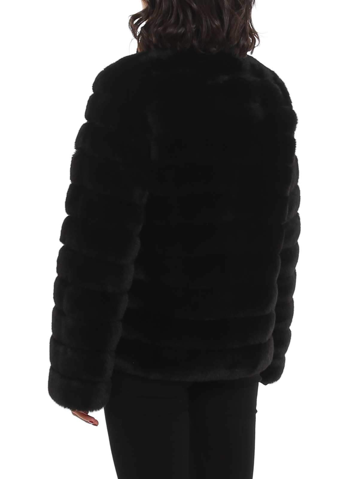 Quilted Faux Fur Jacket  Michael Kors