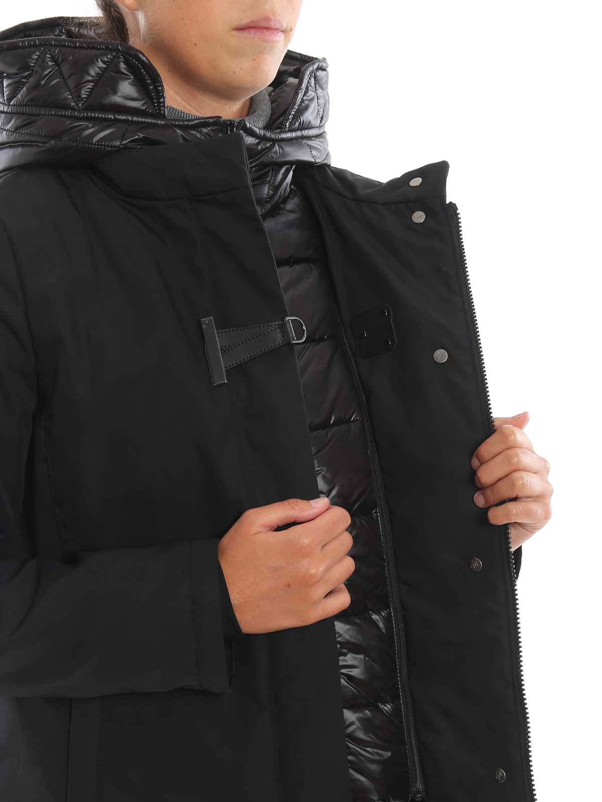 Padded coats Fay Water repellent black Toggle Coat NAW13393930RBOB999