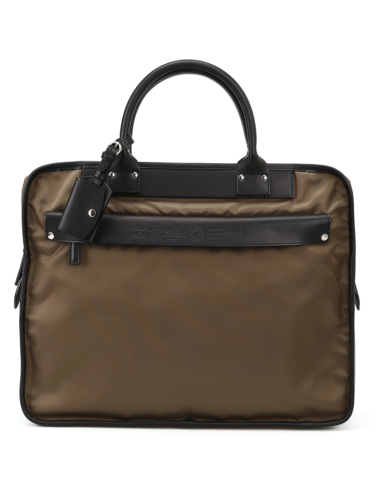 Laptop bags & briefcases Felisi - Green nylon and genuine leather
