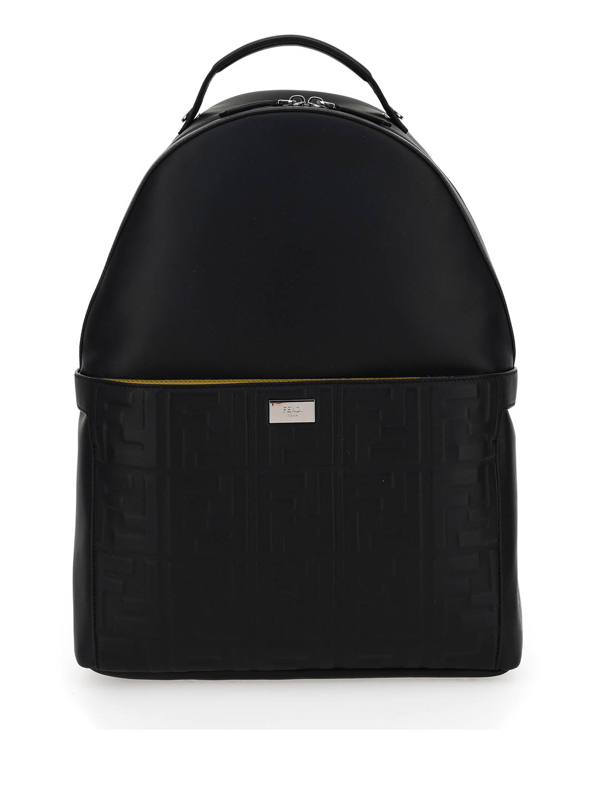 Fendi monogram printed leather backpack
