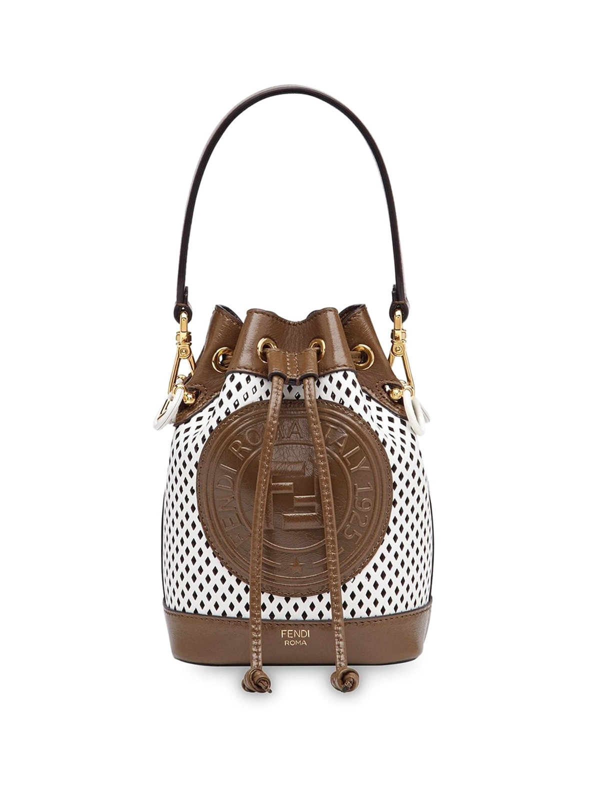 Mon tresor mini leather bucket bag by Fendi