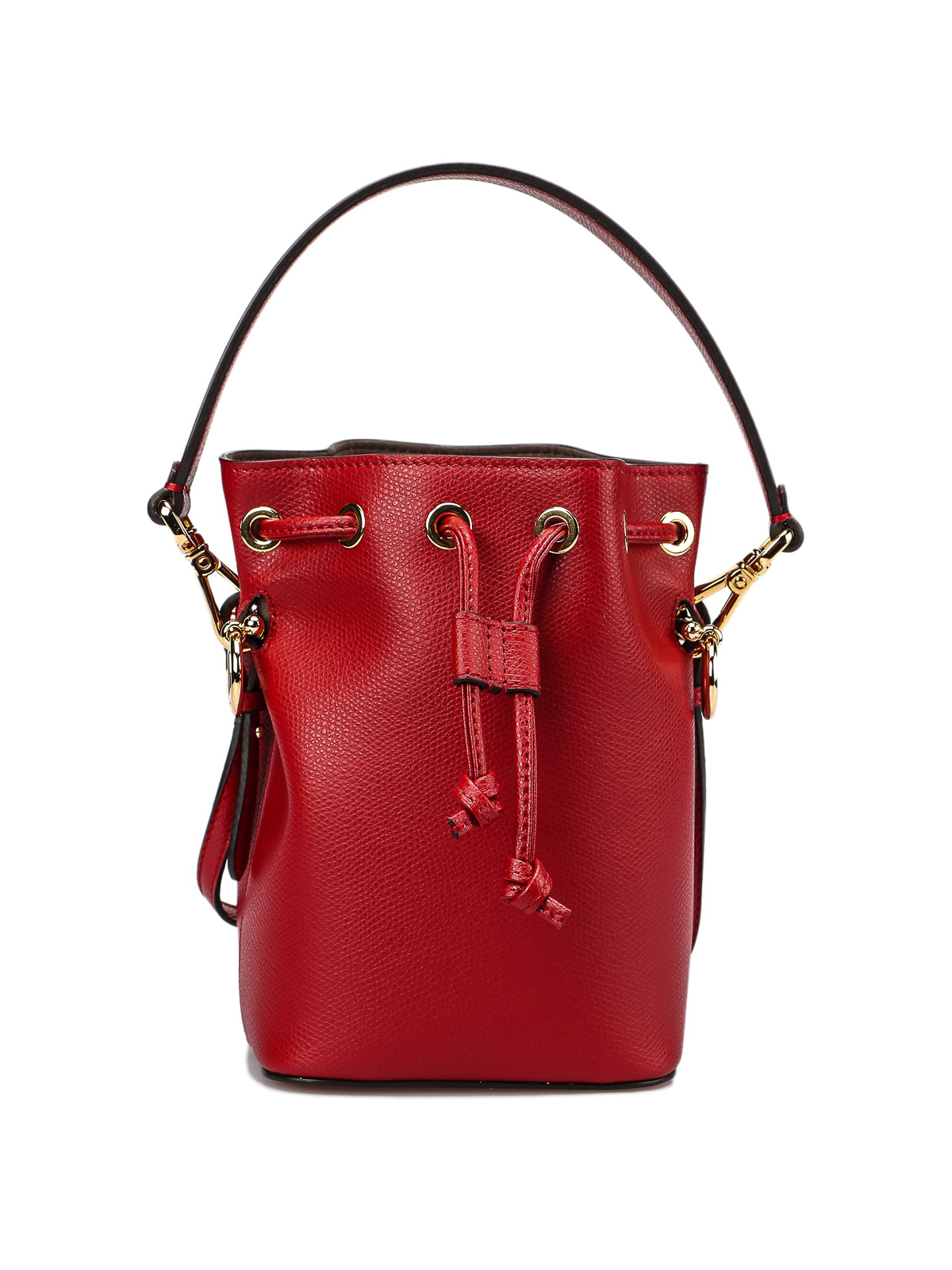 Fendi Women's Mon Tresor Mini Leather Bucket Bag