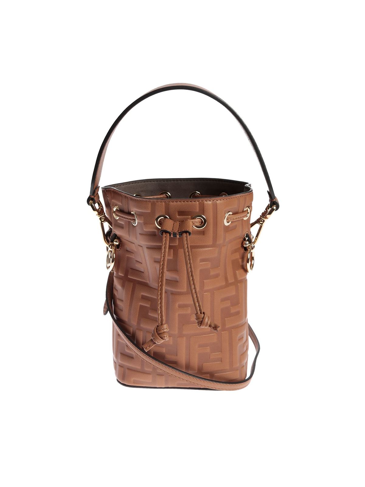 Fendi Mon Tresor Brown Leather Mini-Bag Brown