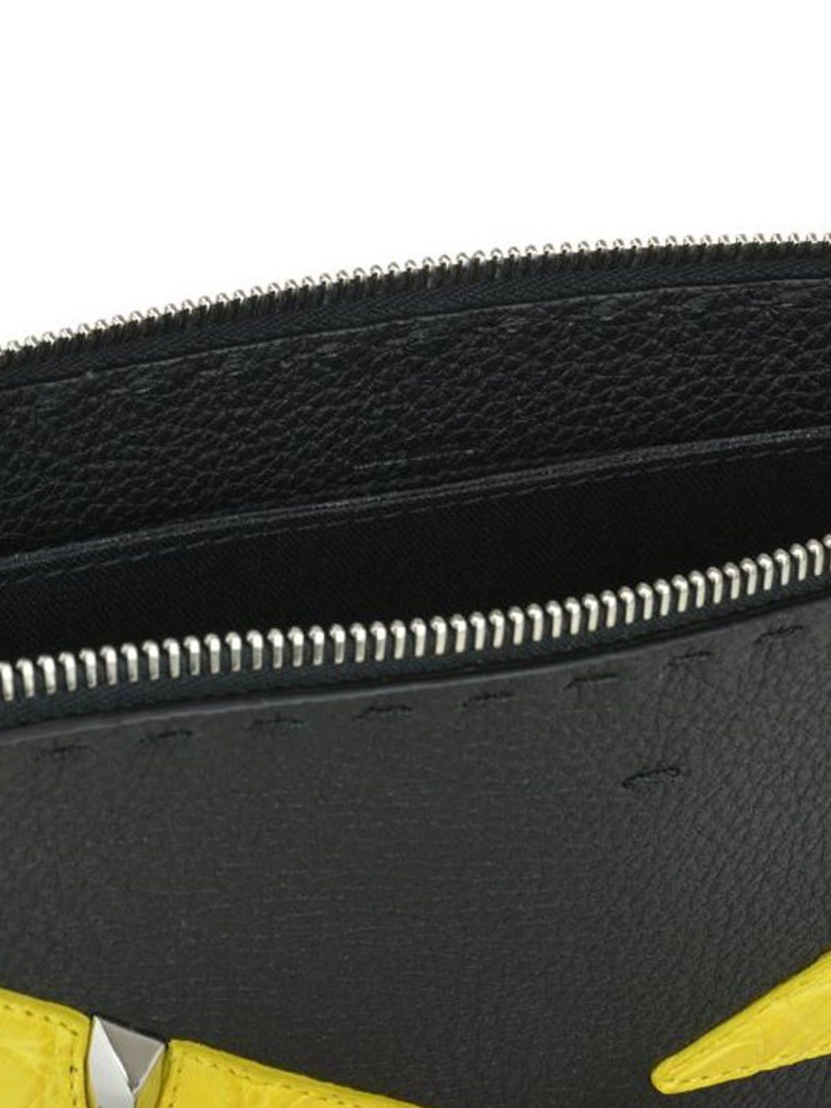 Clutches Fendi - Bag Bugs black hammered leather clutch - 7VA350A3DLF0R2A