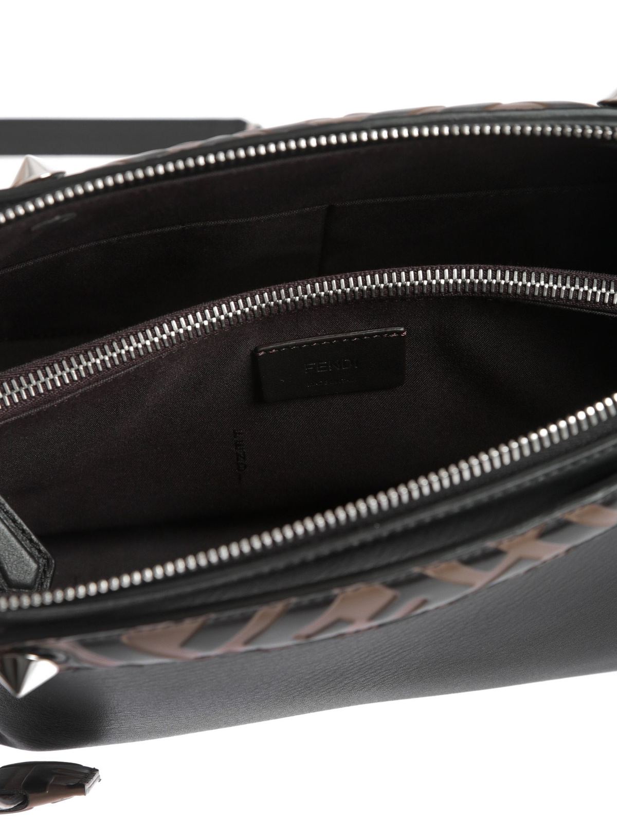 Fendi Black Leather Bags for Men for sale