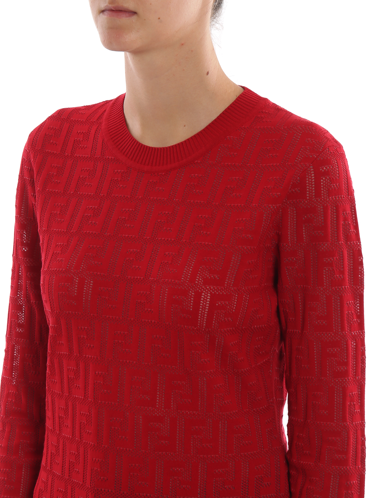 Fendi red sweater best sale