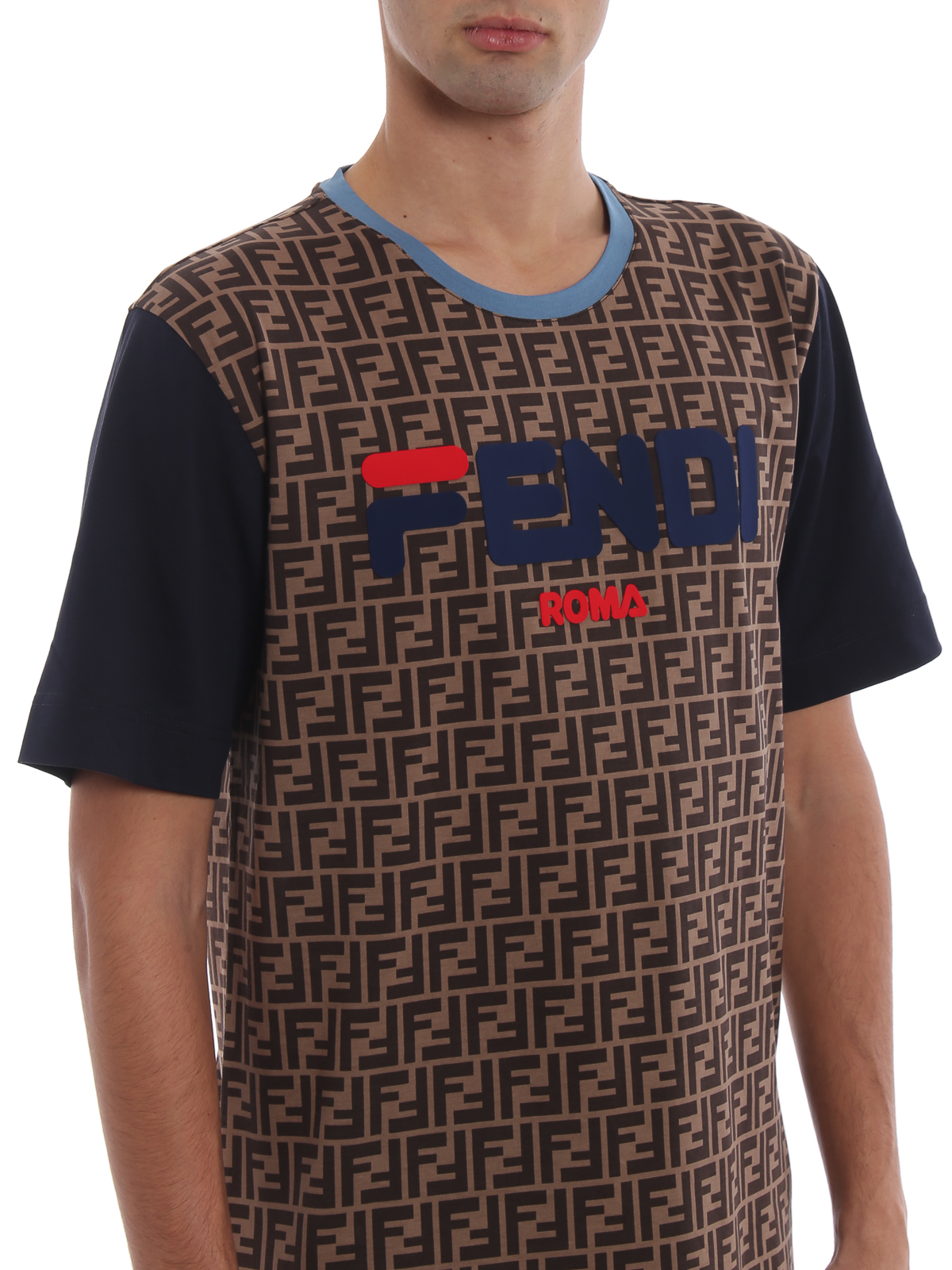 T-shirts Fendi - Fendi Mania cotton T-shirt - FY0936A65HF15IX