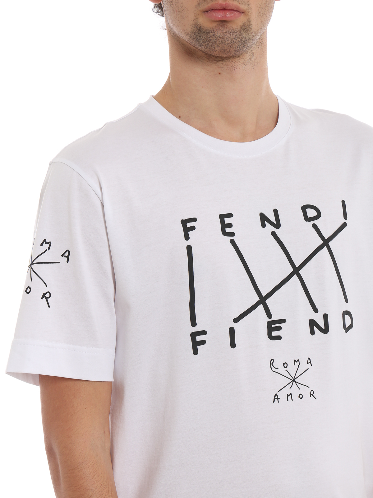 Tシャツ Fendi - Tシャツ - 白 - FY0936A6ZIF0QA0 | THEBS [iKRIX]