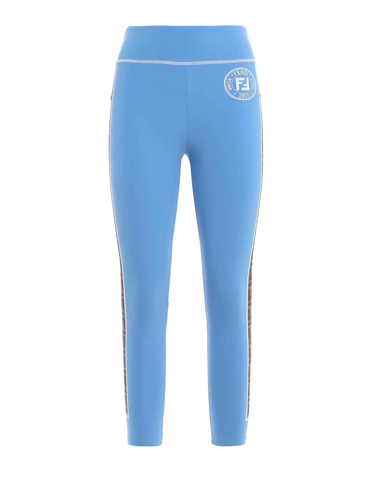 Fendi Fendirama light blue leggings