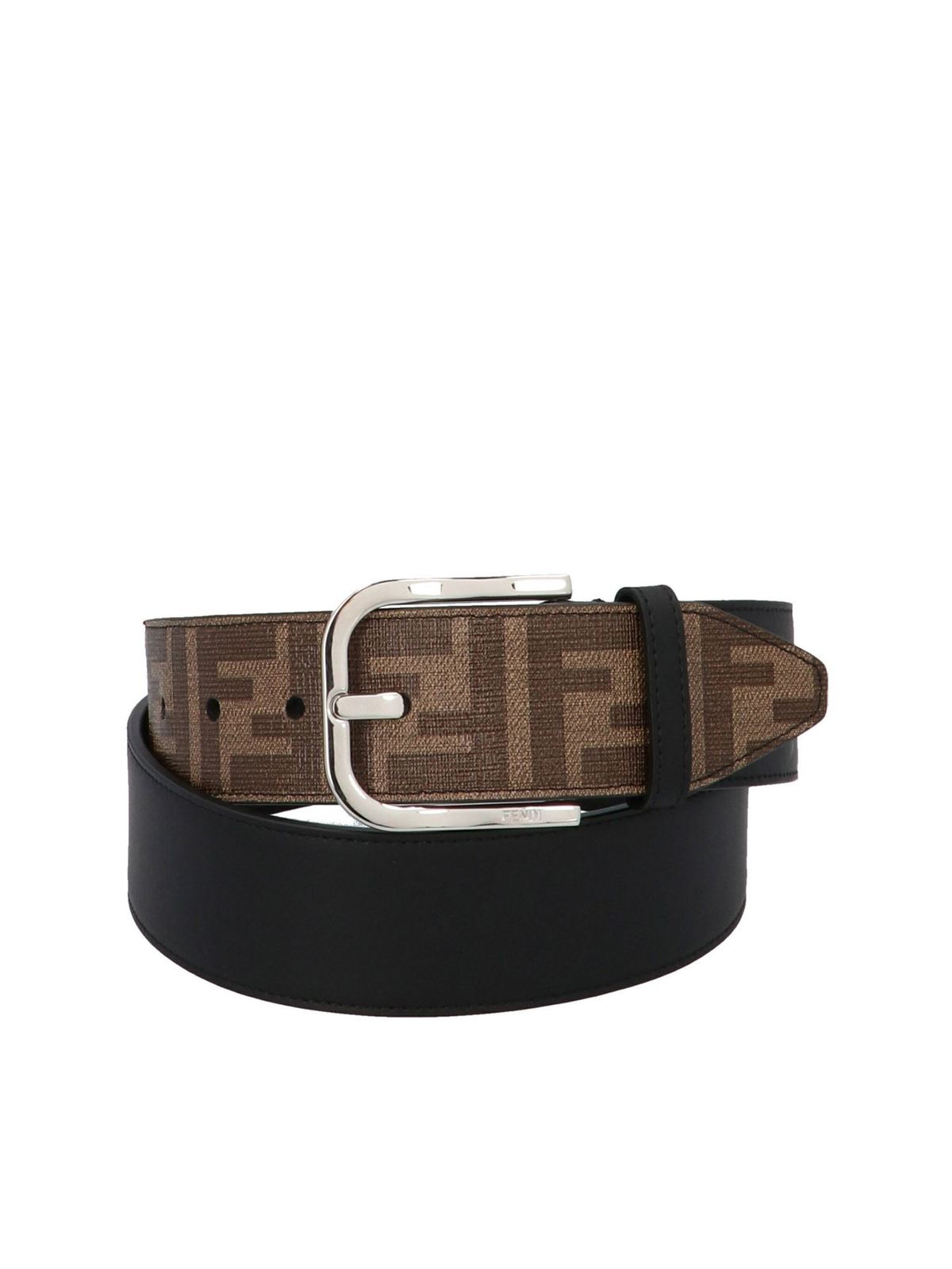 Belts Fendi FF detail and red band belt in black 7C0400A9XSF19P9