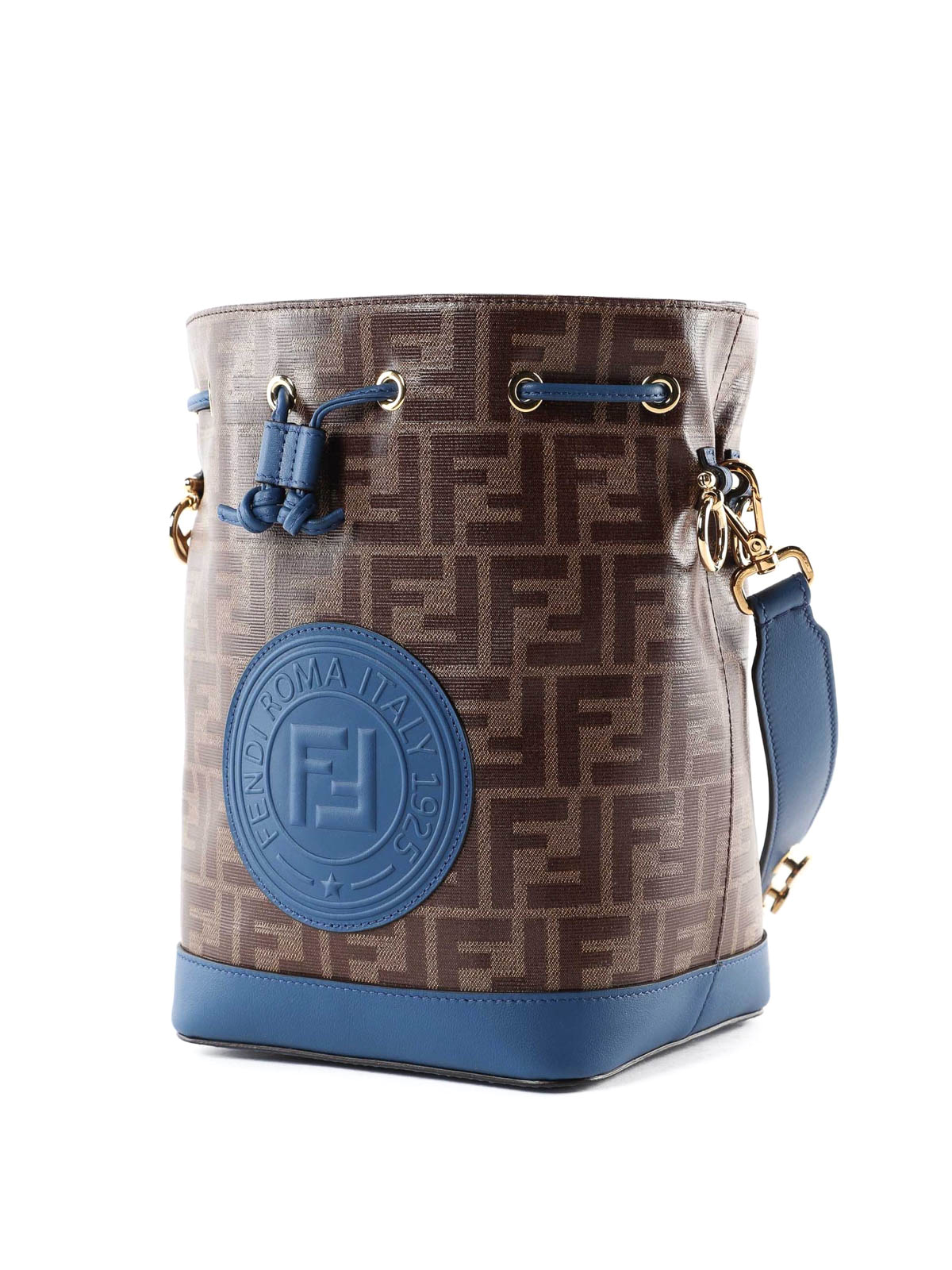 Bucket bags Fendi - Mon Tresor S coated canvas blue bucket bag -  8BT298A5KC5AU