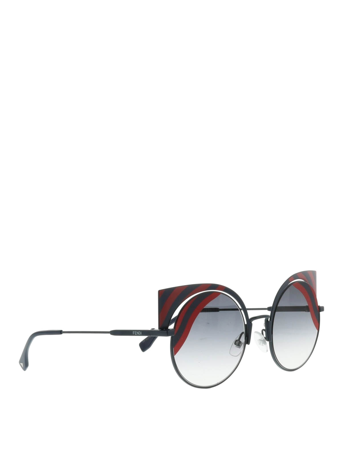 NWOT women’s AUTHENTIC FENDI Hypnoshine red & blue Cat Eye Sunglasses Fendi Women main image 4
