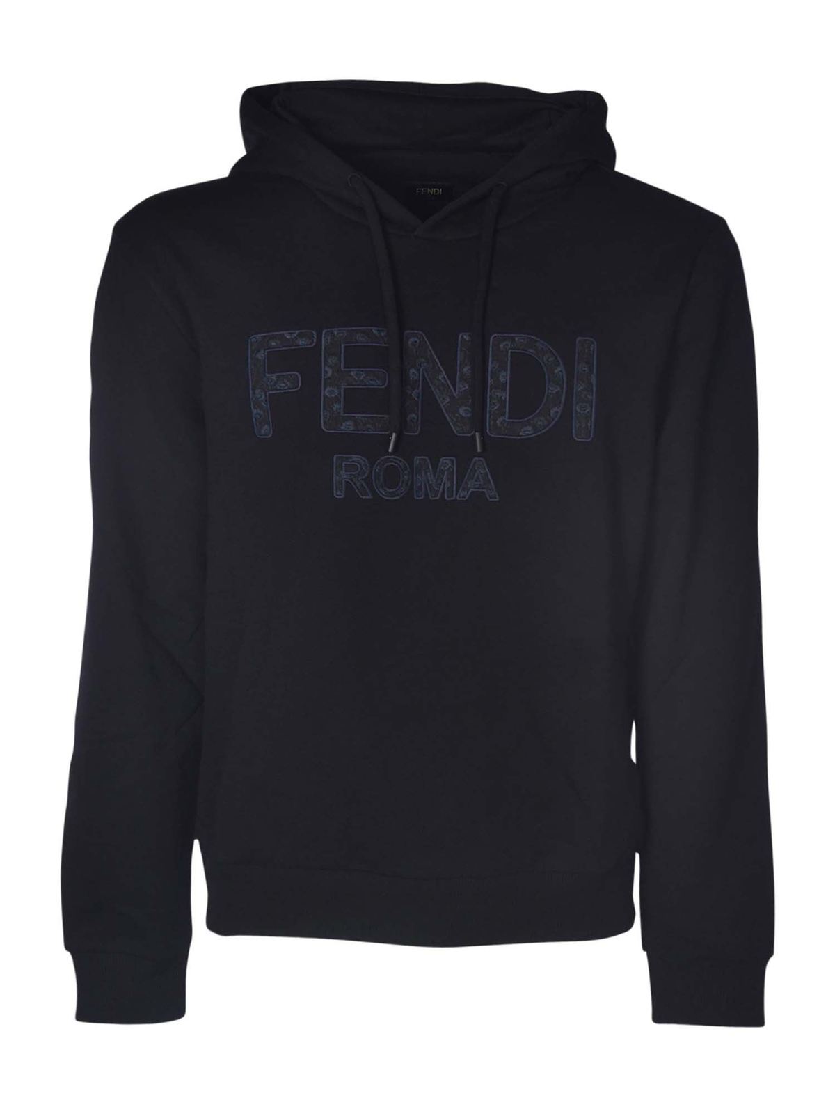 Fendi sweatshirt black online