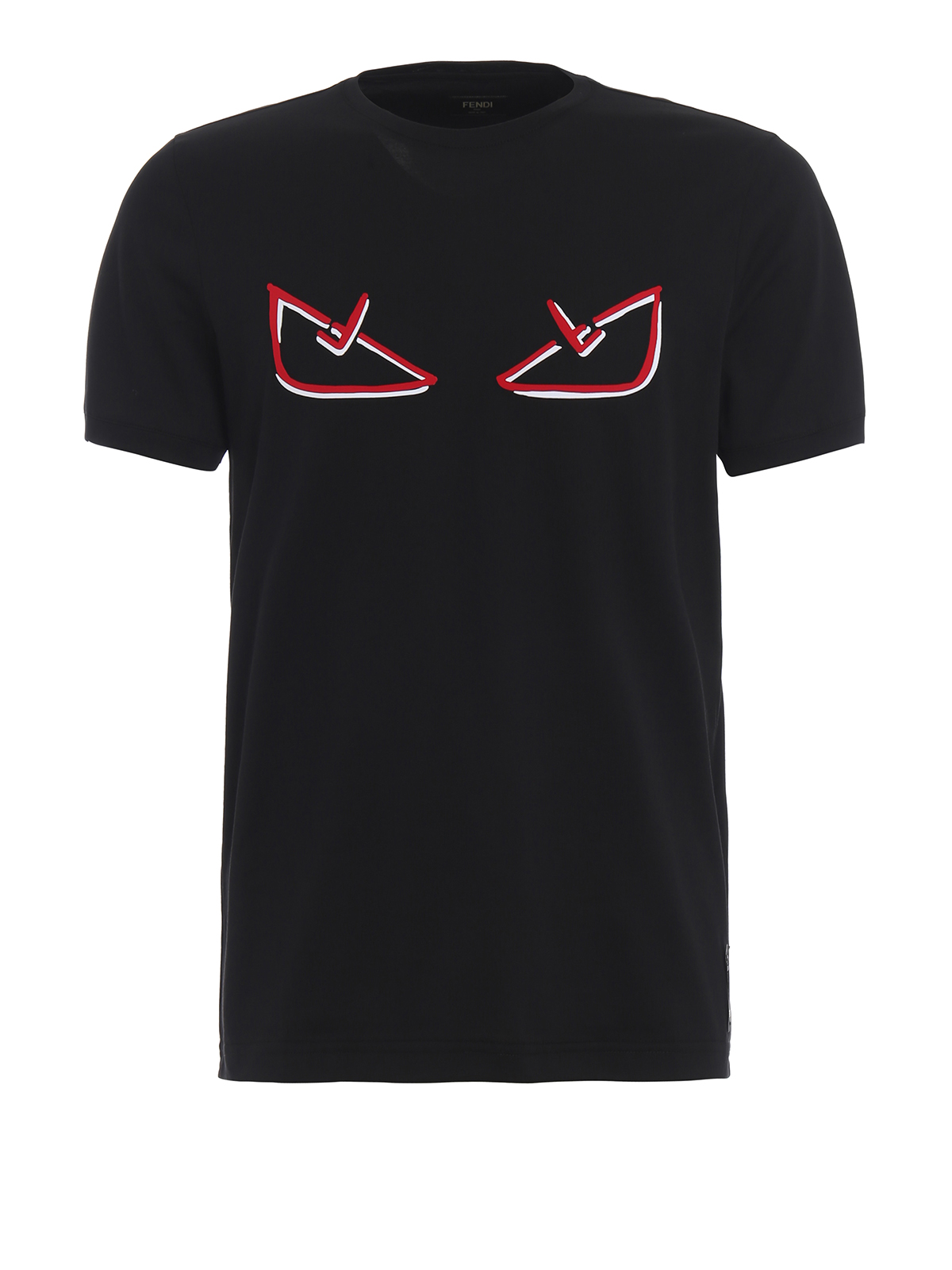 Aktiver mekanisk Valg T-shirts Fendi - Damon Eyes black T-shirt - FY0894A6ZGF0QA1