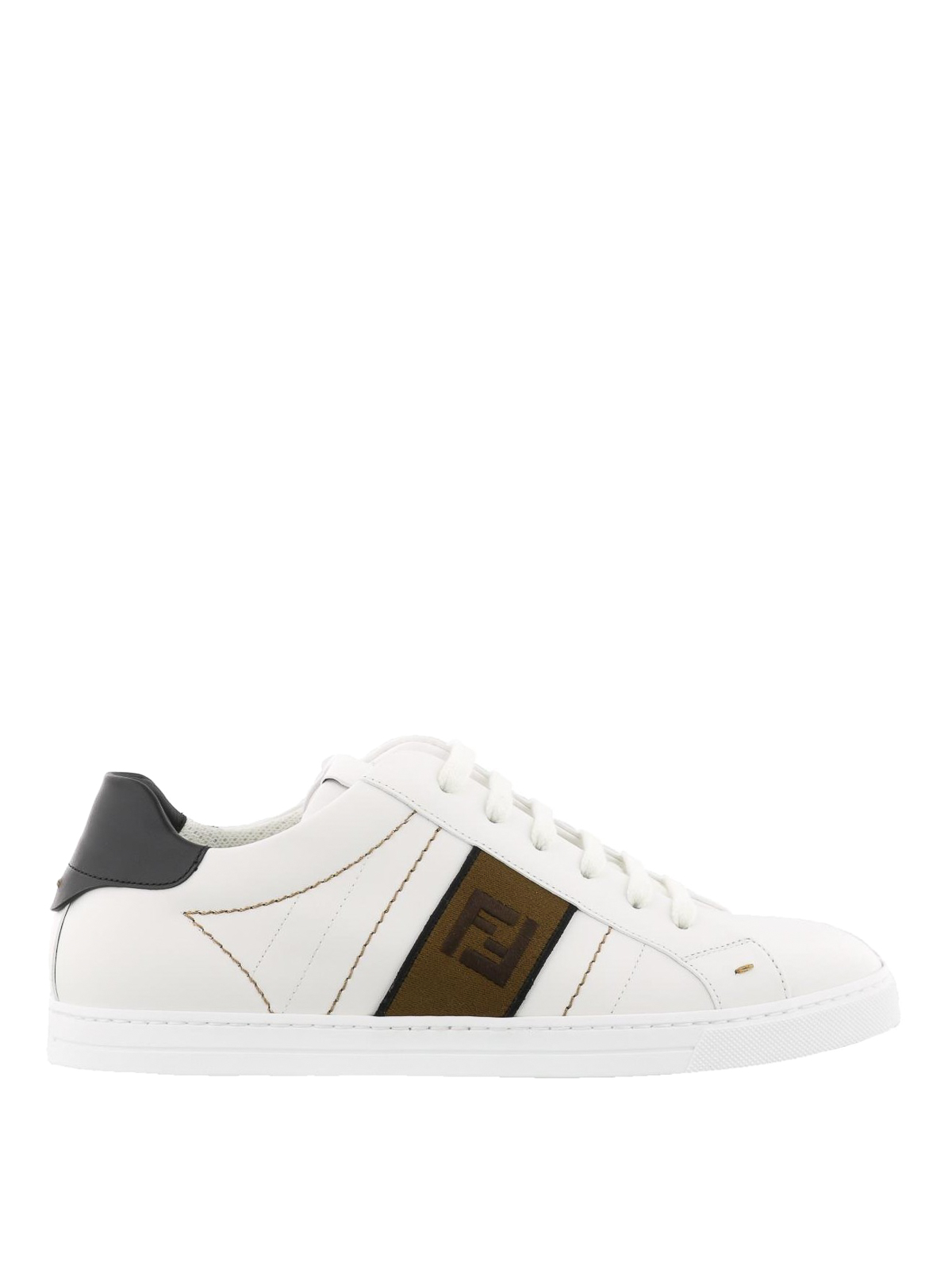 Fendi FF Jacquard Low-Top Sneakers