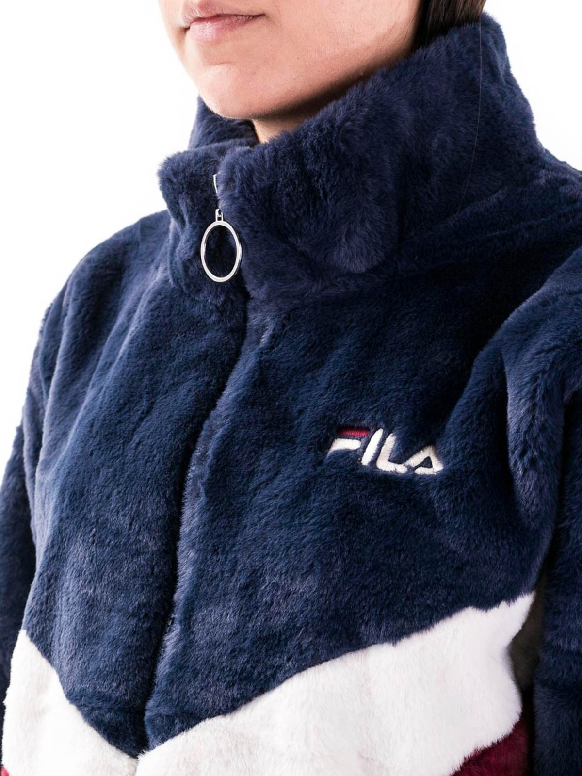 Fila furry jacket best sale