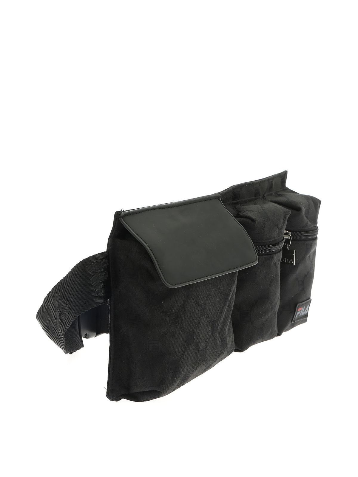 Gør det ikke rive ned Perpetual Belt bags Fila - Black branded waist bag - 685089002