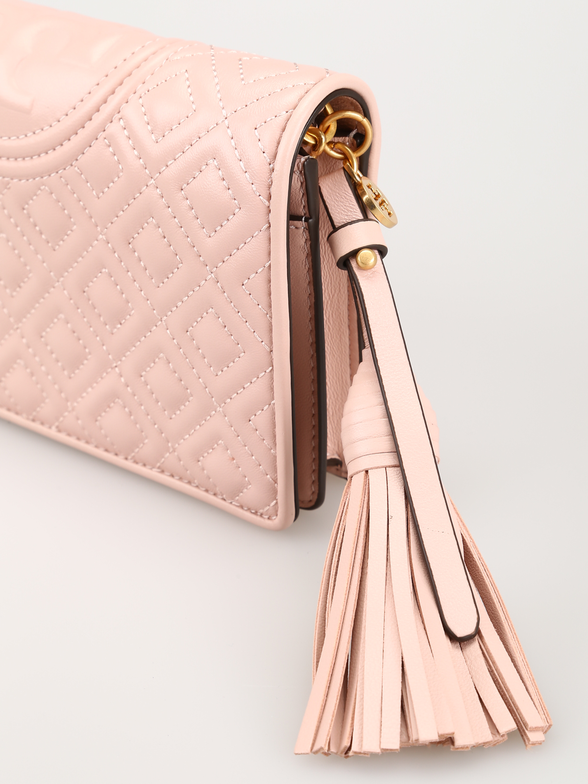 Tory Burch Shoulder Bag In Quilted Leather in Pink