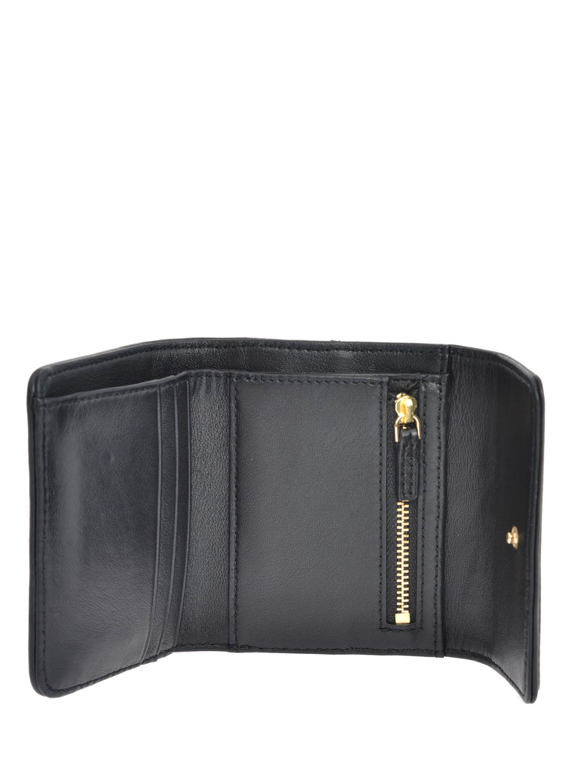 Tory Burch Women's Fleming Leather Wallet Bag - Gray - Wallets