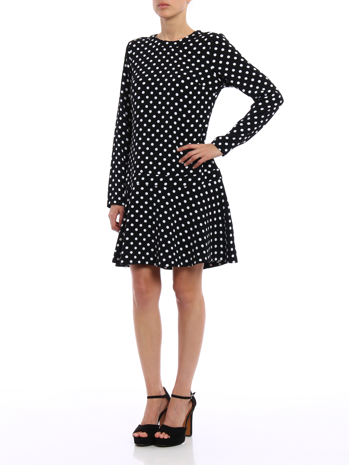 スーツ・フォーマル・ドレス ANDRESD flocky dot dress S Victoire Bandage Dress | GUESS
