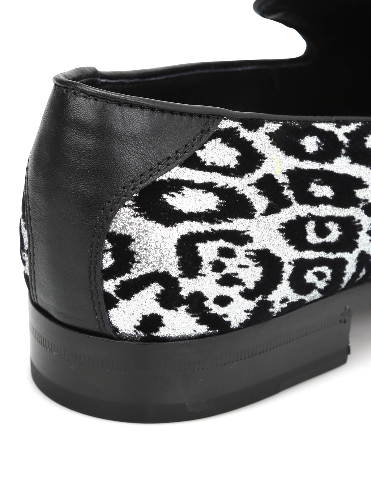 JIMMY CHOO Foxley glitter and velvet loafers Jimmy Choo Foxley shaded glitter loafers - Silver - Men  main image 2