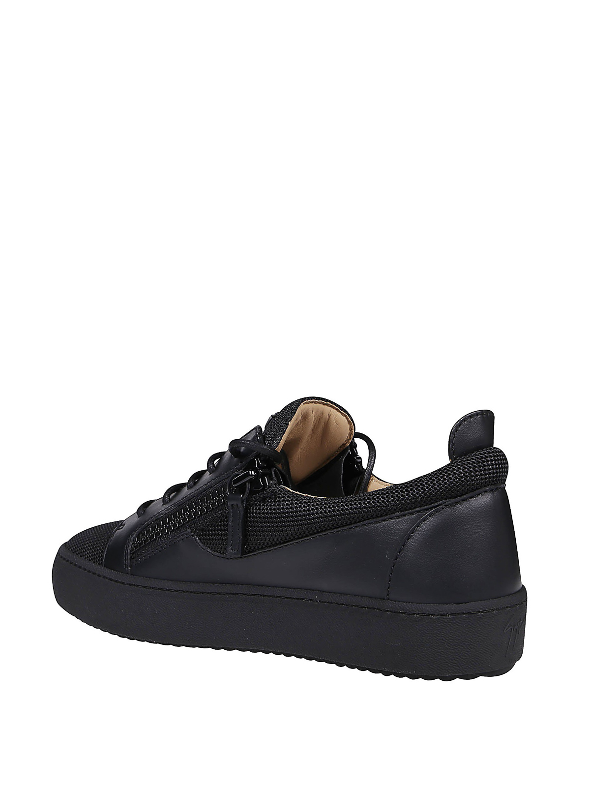 Giuseppe Zanotti Frankie mesh and leather sneakers -