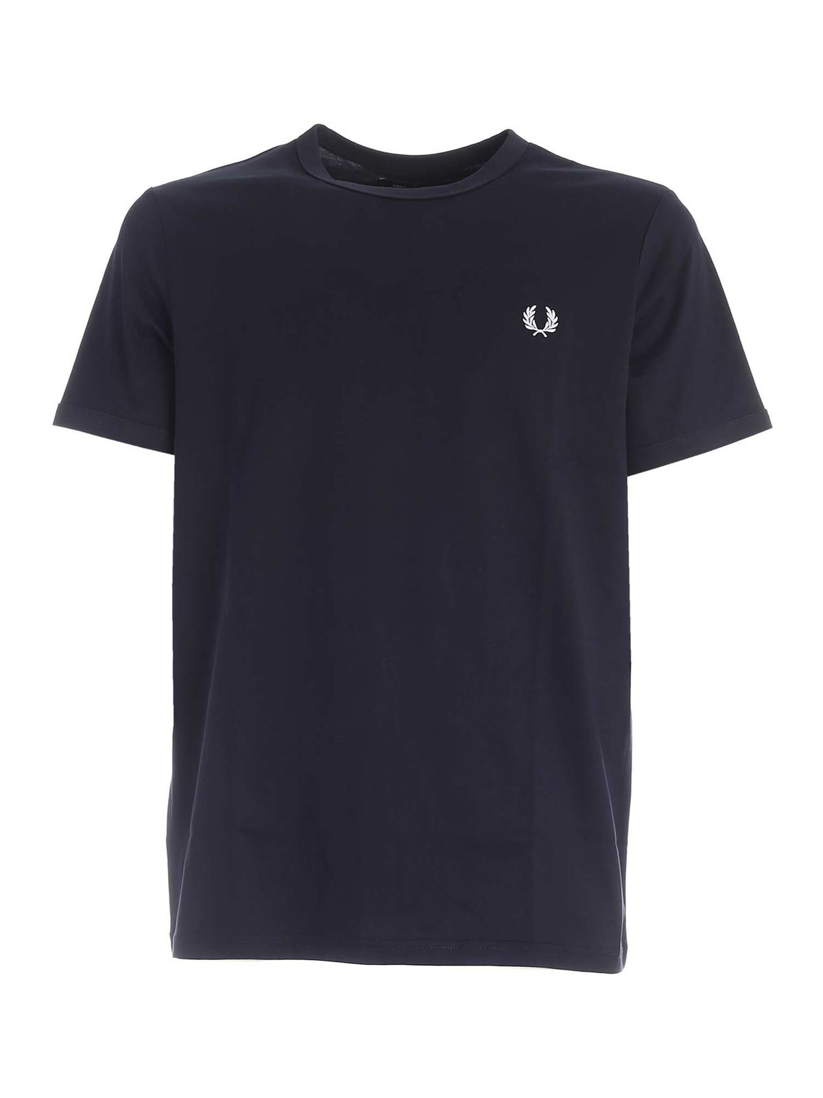 Fred Perry Ringer T-shirt In Blue