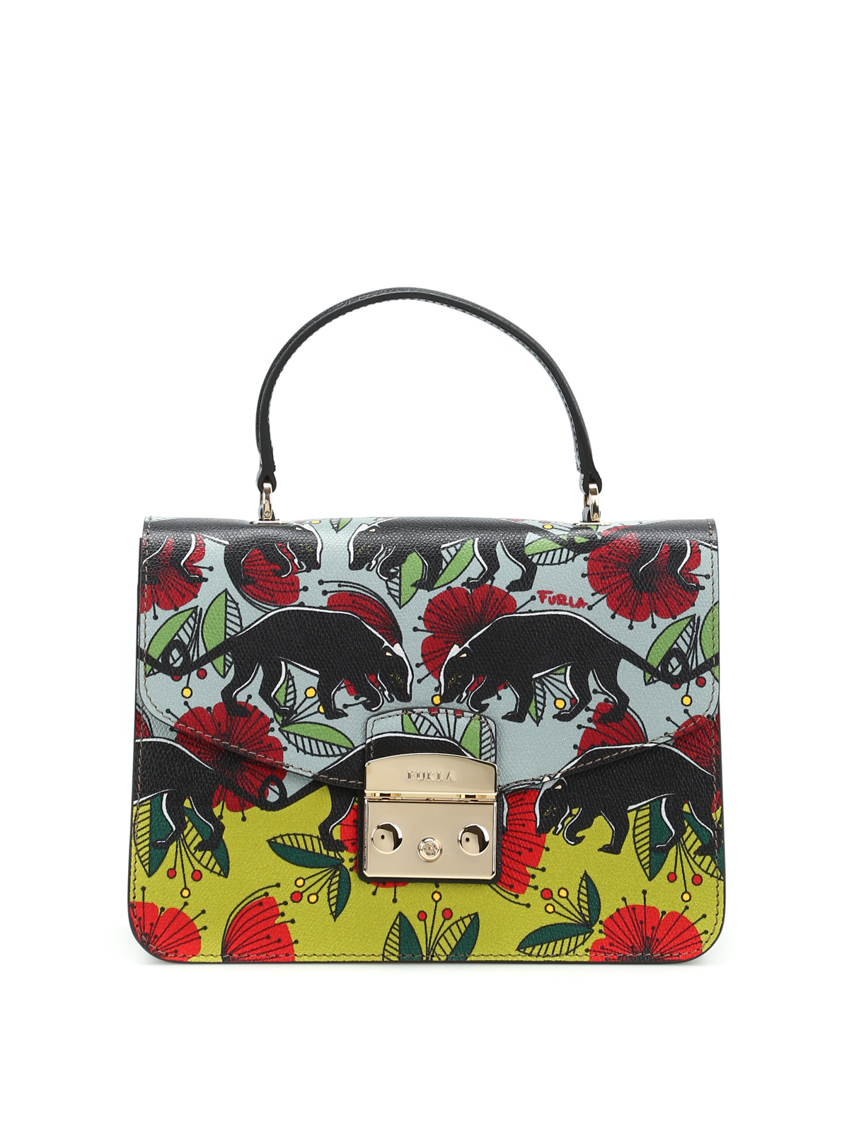 Furla Metropolis S panther print bag - Multicolour - Women|885994