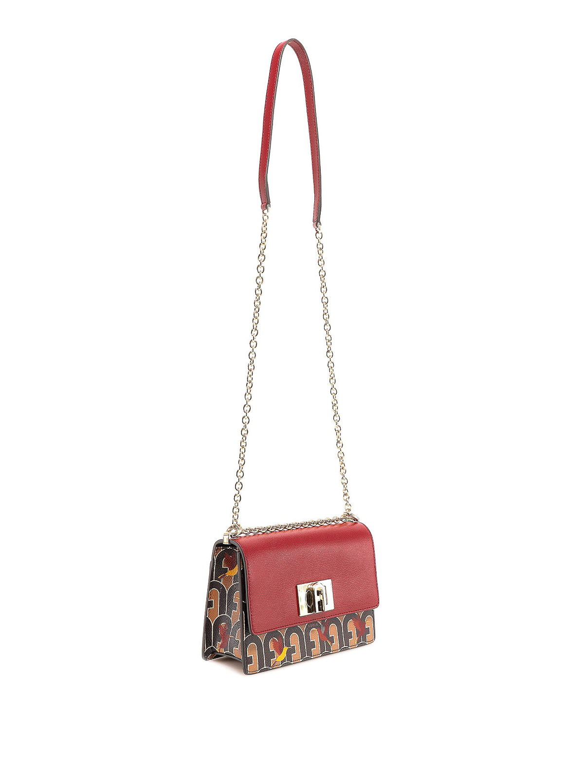 Furla 1927 mini monogram printed bag Red BAFKACOA00670089S