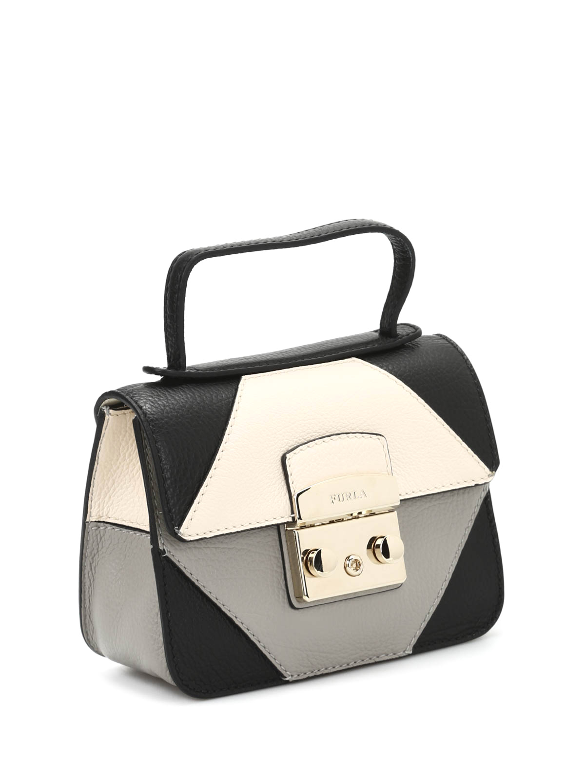 Furla Metropolis mini top handle bag - Black | 817130ONYX+STUCCO