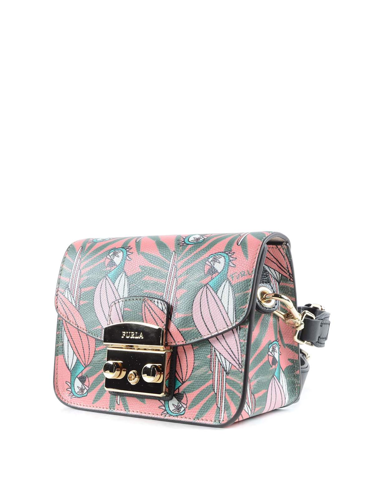 Cross body bags Furla Metropolis parrot print crossbody 881273