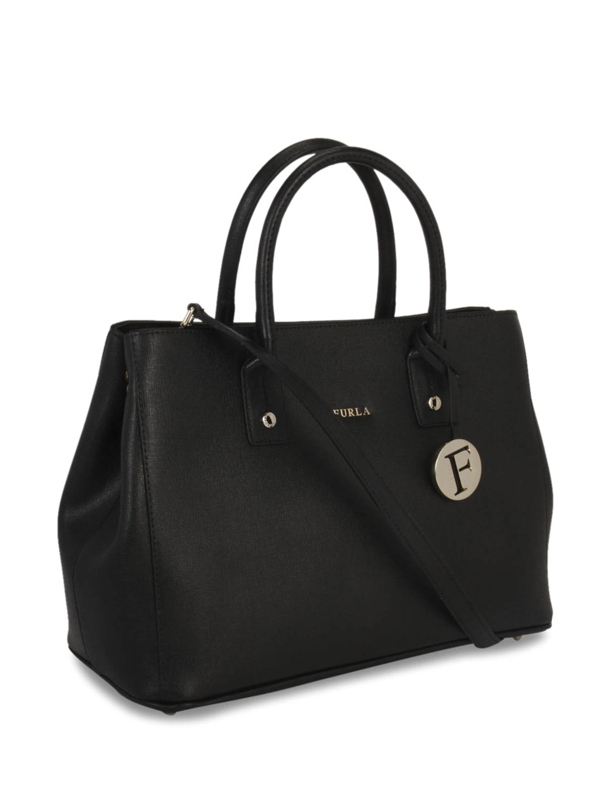 Furla Linda saffiano bag - Black - Women|BDR5ONYX | thebs.com