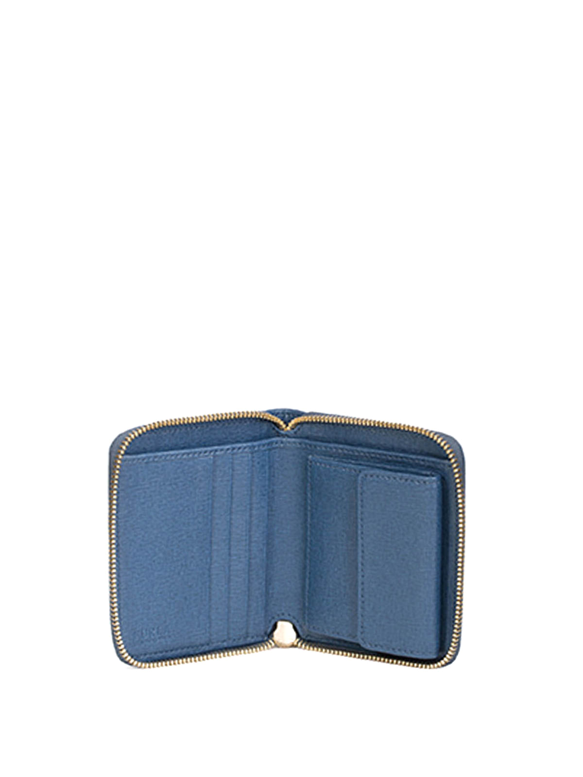 Furla Babylon zip around leather wallet Light Blue 828041BLB