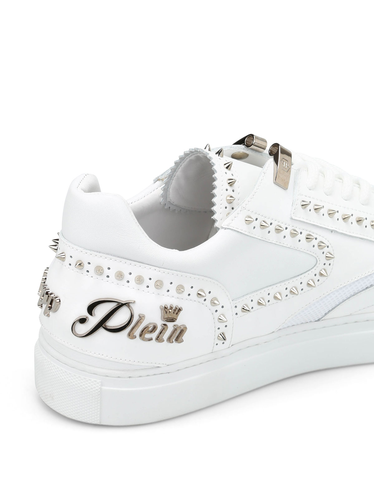 Philipp Plein Fyn studded leather sneakers - Men|MSC0016PLE008N01