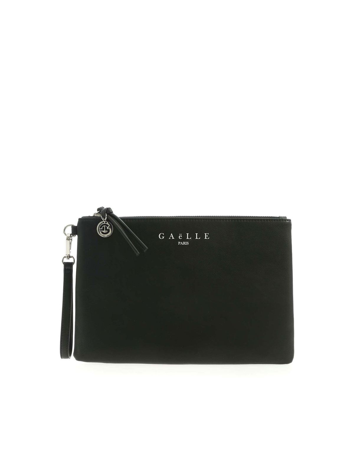 Clutches Gaelle Paris - Branded clutch in black - GBDA1839NERO