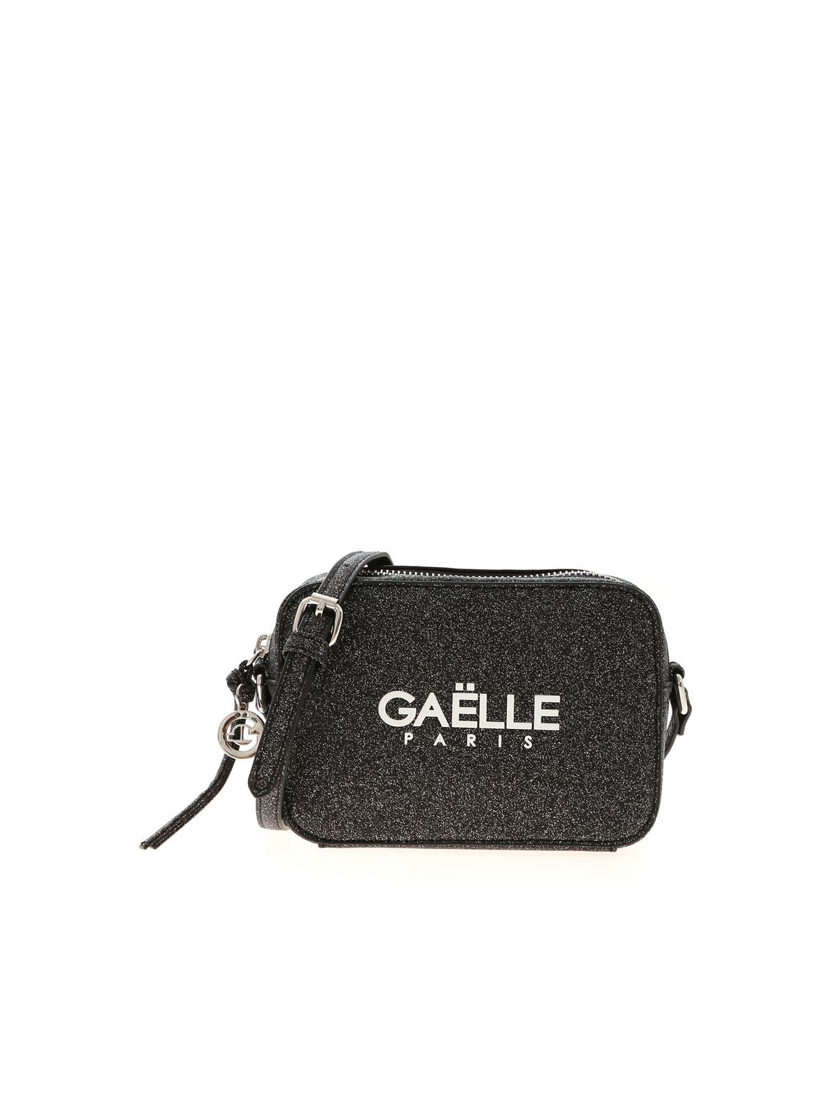 Cross body bags Gaelle Paris - Black glitter shoulder bag - GBDA2506NERO