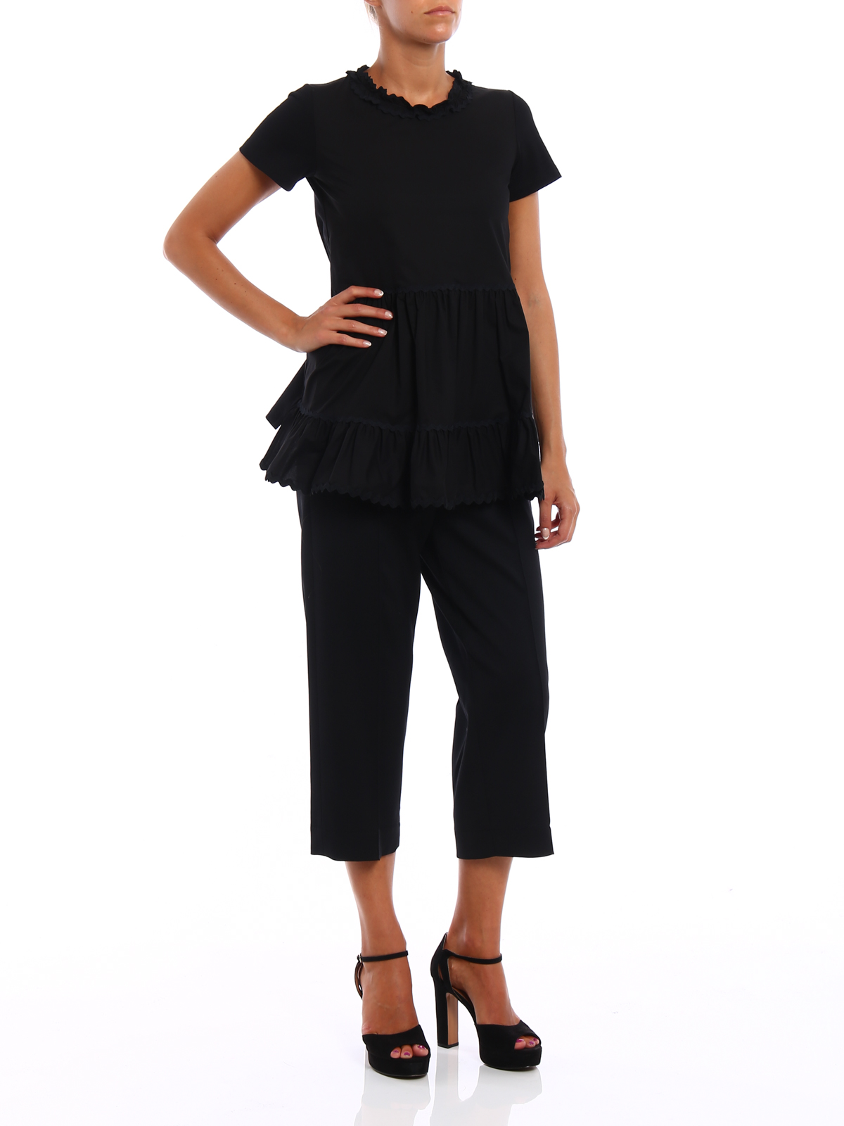 MM6 Maison Margiela Gathered front T-shirt|S52GC0059STN727900