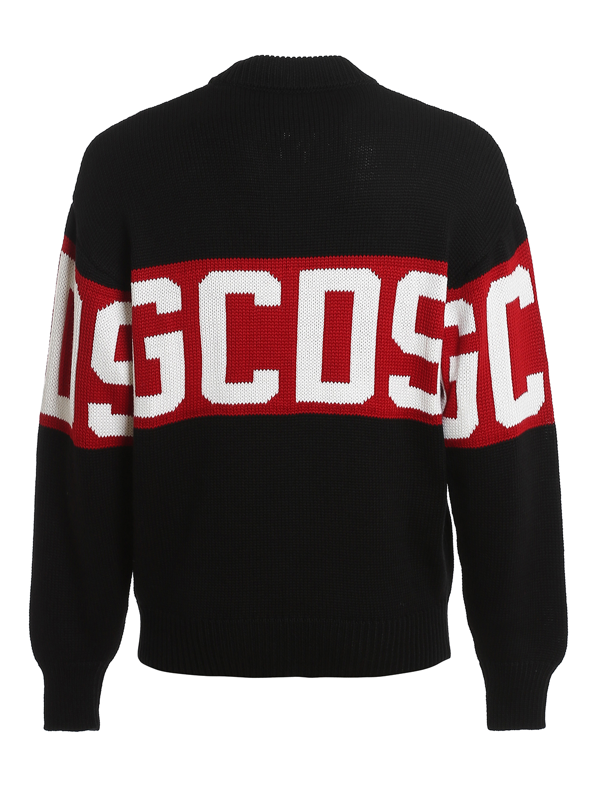 Shop Gcds Wool Blend Sweater In Negro