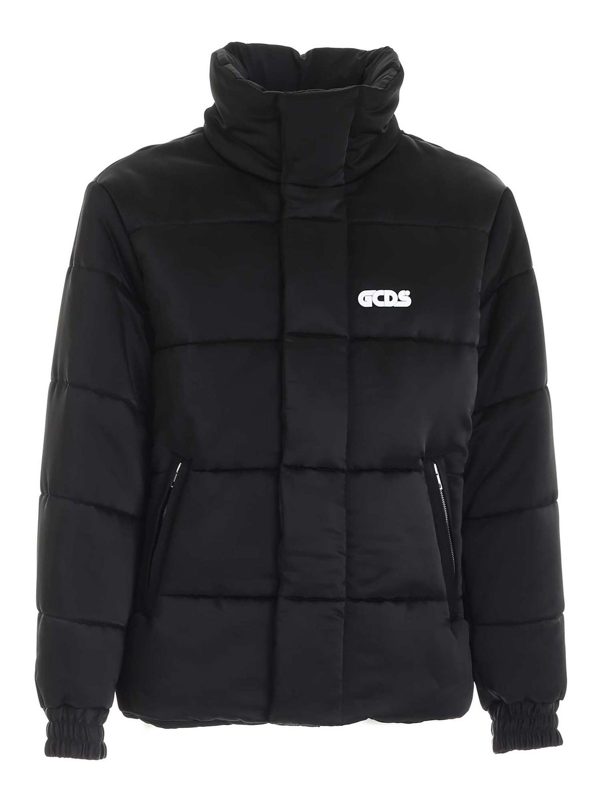 Giacca Taglia Giacca Gcds Nera Giubbotti Gcds In Cotone Nero