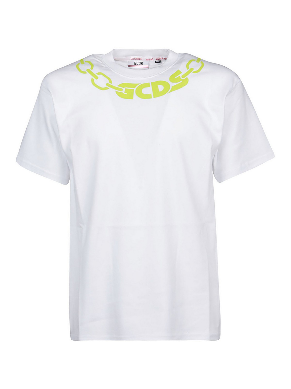 Gcds Chain printed T-shirt - White - Men | CC94M02105051
