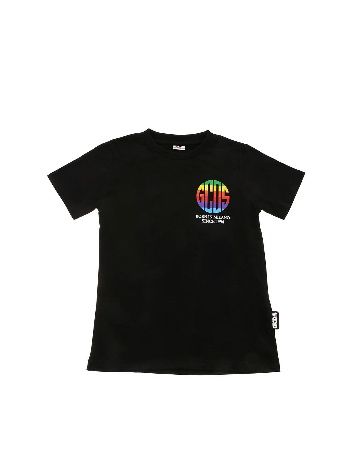 Gcds Kids'  Printed T-shirt In Black